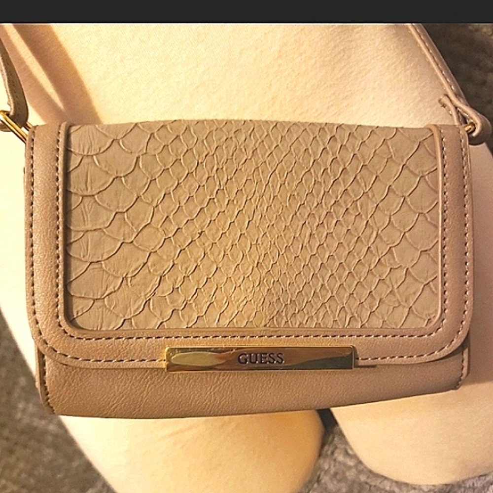 Guess Snake textured Crossbody